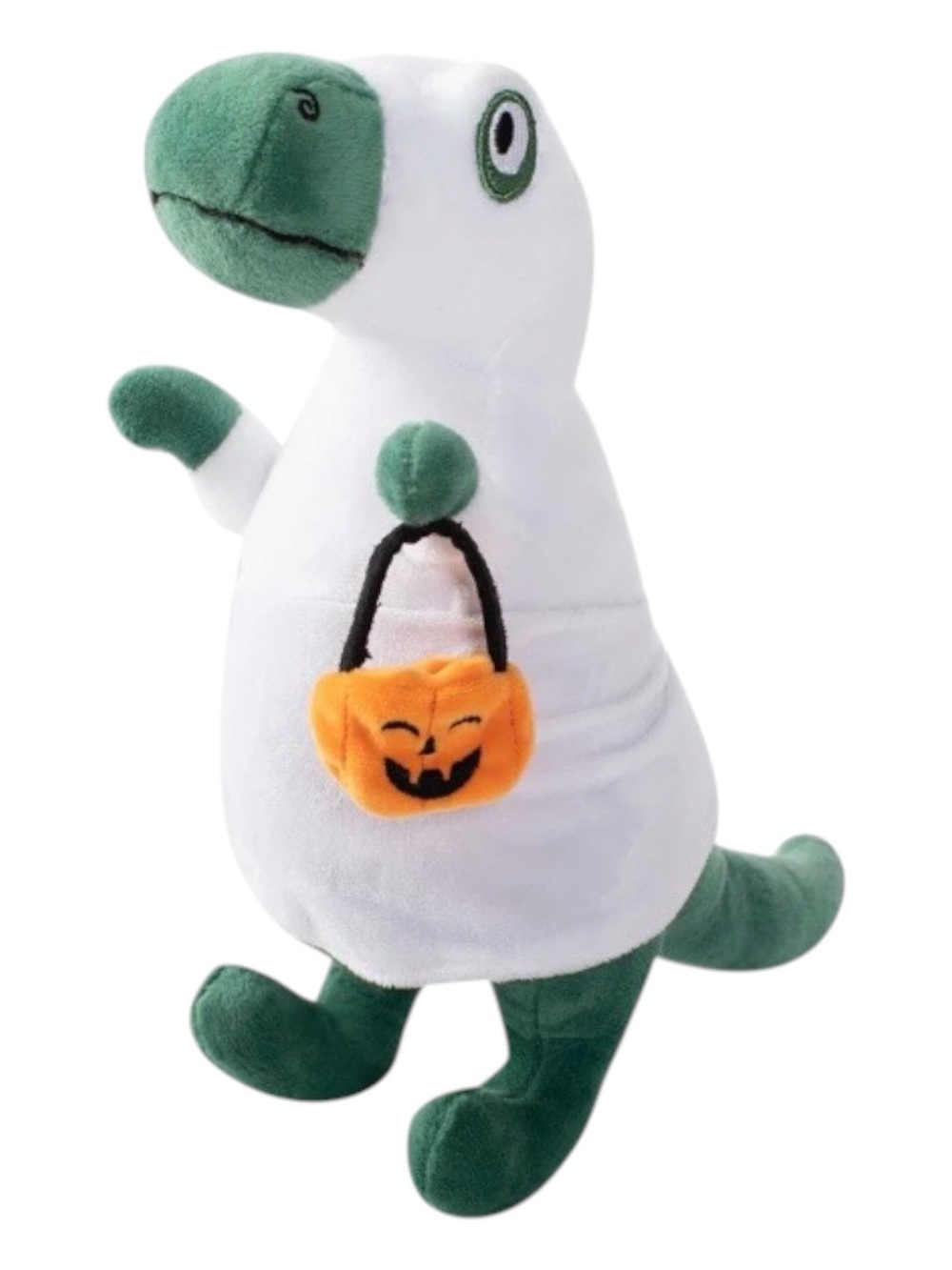 🆕 Fringe Studio Spooky Creatures Ghosted  T Rex Plush Dog Toy